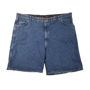 Wrangler Shorts Mens 46 Blue Denim Relaxed Fit 655STQD Casual Classic Jean Style